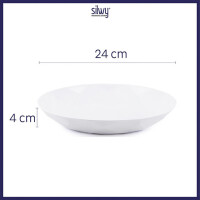 Universal-Magnet-Teller silwy 2er-Set Fb. weiß