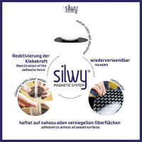 Universal-Magnet-Teller silwy 2er-Set Fb. weiß