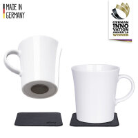 Magnet-Henkeltasse silwy Porzellan 2er-Set Fb. weiß...