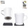 Magnet-Henkeltasse silwy Porzellan 2er-Set Fb. weiß inkl. Metall-Nano-Gel-Pads BLACK