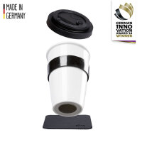 TO-GO-CUP silwy Porzellan 1 Cup+1 Pad+1 Deckel Fb....