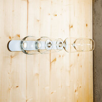 Metall-Leiste silwy 50 cm WHITE für Magnetgläser Fb. weiß