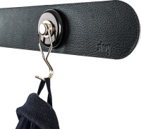 Metall-Leiste silwy 50 cm BLACK f. Gläser / Pins / Haken Fb. schwarz