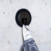 Magnet-Haken silwy CLEVER BLACK Fb. schwarz inkl Metall-Nano-Gel-Pad BLACK