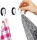 Magnet-Haken silwy CLEVER WHITE Fb. weiß / schwarz inkl Metall-Nano-Gel-Pad BLACK