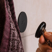 Magnet-Haken silwy THE ONE Fb. schwarz inkl Metall-Nano-Gel-Pad BLACK