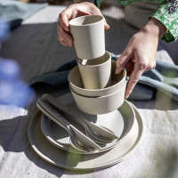 Geschirrset koziol CONNECT SET HELSINKI 10-tlg. Farbe nature desert sand