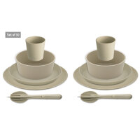 Geschirrset koziol CONNECT SET HELSINKI 10-tlg. Farbe nature desert sand
