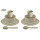 Geschirrset koziol CONNECT SET HELSINKI 10-tlg. Farbe nature desert sand