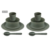 Geschirrset koziol CONNECT SET HELSINKI 10-tlg. Farbe nature ash grey