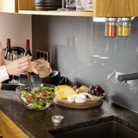 Feinkost-Magnetgläser silwy CLASSY 3er-Set + Magnetleiste 3 Kristallgläser + 3 Pads 192 ml