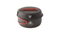 Kochset ROBENS Frontier Pro M 3-tlg. Pfanne 19,5 cm 2 Töpfe mit 1,4 l und 1,6 l inkl. Tragebeutel, Farbe black