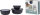 Multischüssel-Set MEPAL Cirqula rund 3-teilig Farbe nordic black
