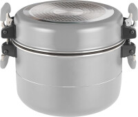 Topfset BRUNNER Fusion 7+1 Durchm. 22 cm Farbe grau