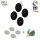 Magnet-POWER-Bundle silwy BLACK Fb. schwarz 12-tlg. Set _je 4 Magnete, Pads und Klebepunkte_