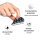 Magnet-POWER-Bundle silwy BLACK Fb. schwarz 12-tlg. Set _je 4 Magnete, Pads und Klebepunkte_