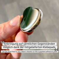 Magnet-POWER-Bundle silwy WHITE Fb. weiß 12-tlg. Set _je 4 Magnete, Pads und Klebepunkte_