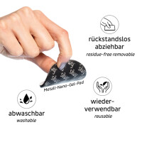 Magnet-POWER-Bundle silwy WHITE Fb. weiß 12-tlg. Set _je 4 Magnete, Pads und Klebepunkte_