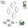 Magnet-POWER-Bundle silwy WHITE Fb. weiß 12-tlg. Set _je 4 Magnete, Pads und Klebepunkte_