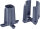 Flaschen & Glashalter purvario FLEXXI 100, Farbe anthrazit einsetzbar in Noppenplatte 1 Steckkreuz, 4 Halter