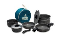 Kochgeschirrset BEAVER BRAND Dolomia 22 Plus, Aluminium...