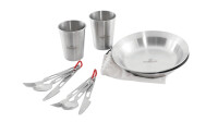 Geschirrset ROBENS Sierra Steel Meal Set je 2 x Teller, Becher, Besteck inkl. Tasche
