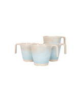 Henkelbecher Melamin gimex Stone Line Farbe beige Inhalt 4