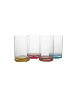 Wasserglas Rainbow gimex 4er-Set, 320 ml