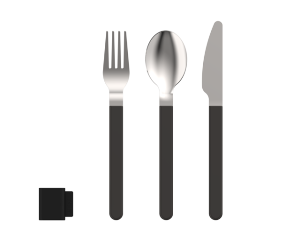 Besteckset MEPAL Silueta 3-tlg., Farbe nordic black