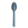 Besteck-Set koziol KLIKK 3-tlg Farbe nature flower blue