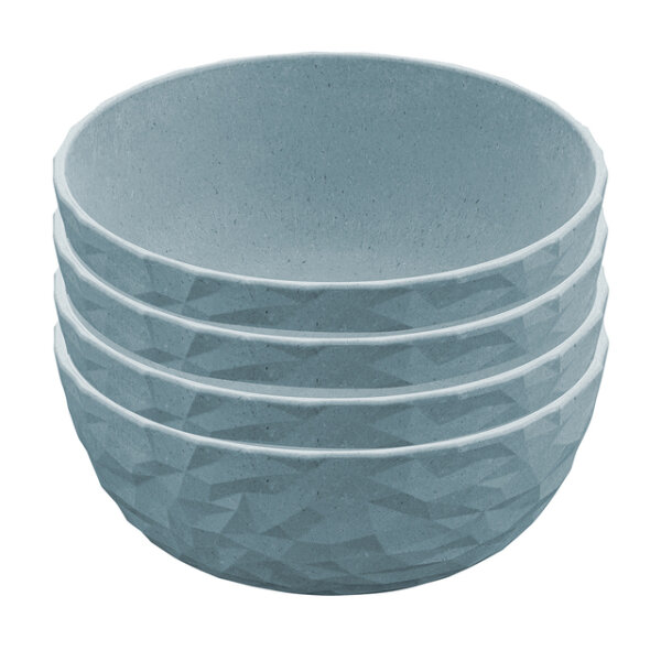 Müslischale koziol Club Bowl 4er-Set Farbe nature flower blue
