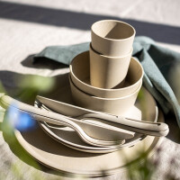 Besteck-Set koziol KLIKK 3-tlg Farbe nature desert sand