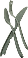 Besteck-Set koziol KLIKK 3-tlg Farbe nature ash grey