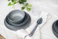 Besteck-Set koziol KLIKK 3-tlg Farbe nature ash grey