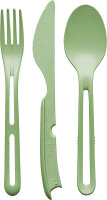 Besteck-Set koziol KLIKK 3-tlg Farbe nature leaf green