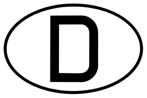 D-Schild Euro-Norm