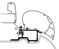 Adapterkit 3-tlg. THULE zu Dachmarkise Omnistor Serie 6/9...