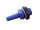 Tankanaschlussteil gerade 1 / 2 Zoll x 10 / 12 mm mit Dichtung und Mutter Farbe blau