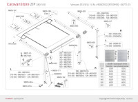 Stützfuß links 280 cm zu Caravanstore Version...