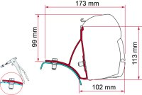 Adapter zu Markise F45Kit passend für  Trafic / Vivaro